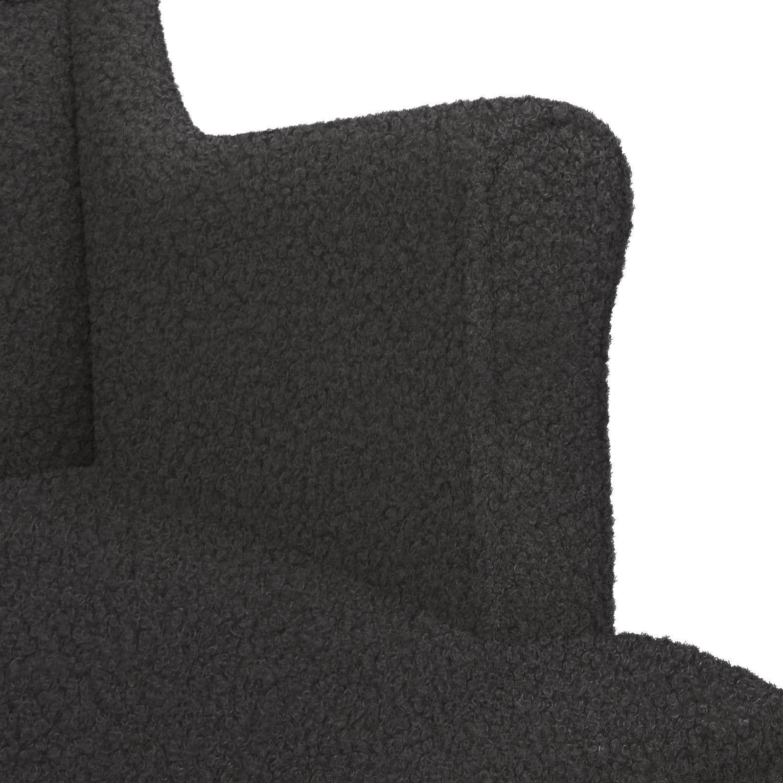 Fauteuil Zwart Bouclé