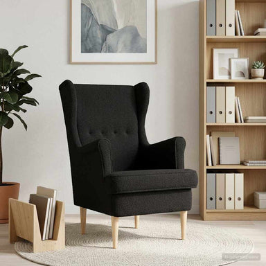 Fauteuil Zwart Bouclé