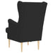 Fauteuil Zwart Bouclé
