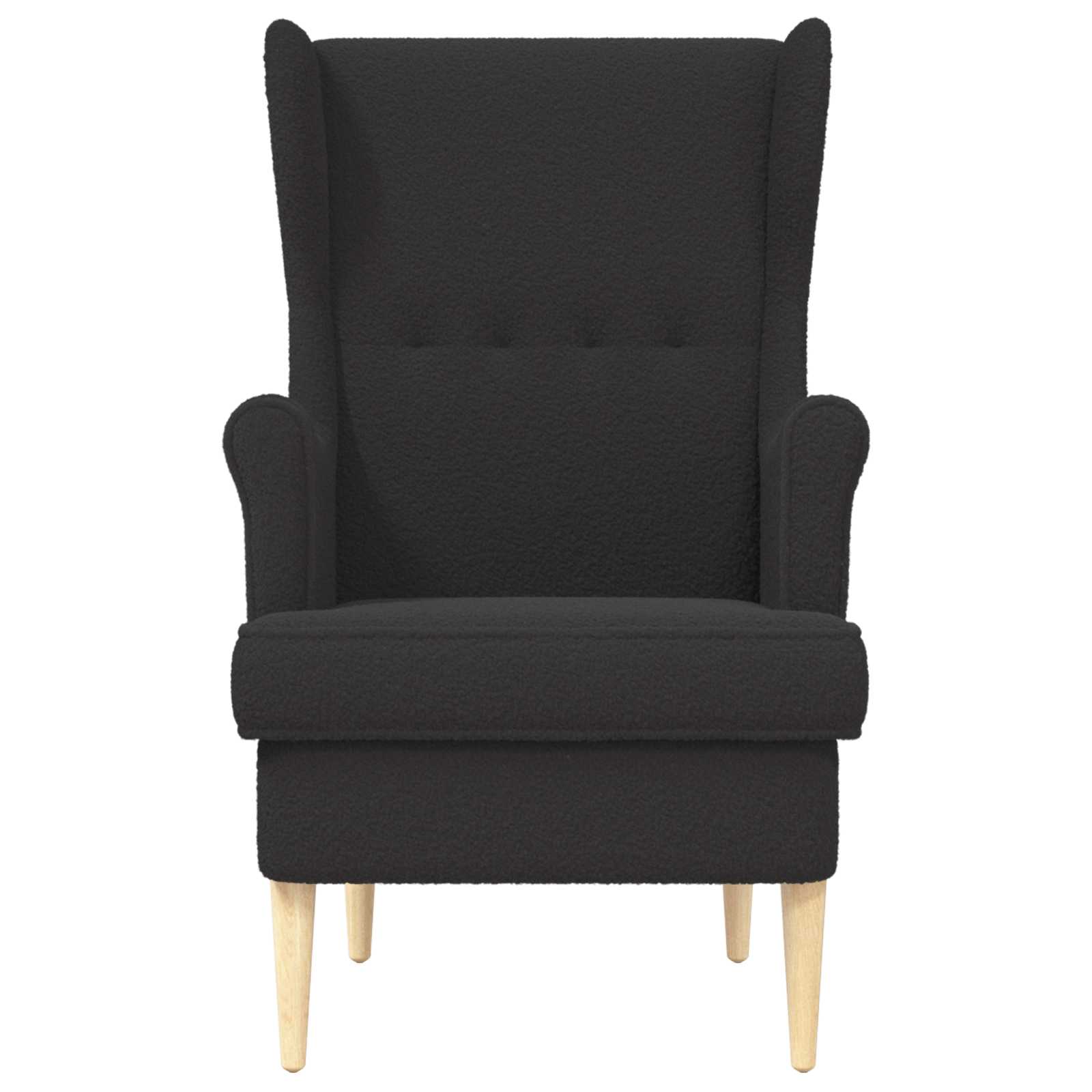 Fauteuil Zwart Bouclé