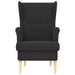 Fauteuil Zwart Bouclé