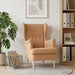 Fauteuil Beige Bouclé