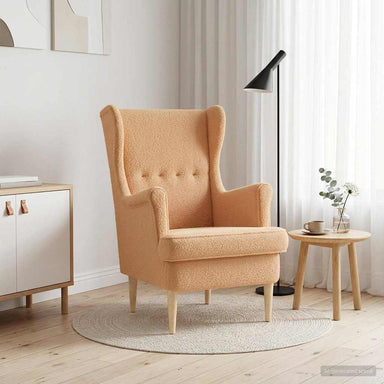 Fauteuil Beige Bouclé