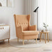Fauteuil Beige Bouclé