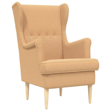 Fauteuil Beige Bouclé