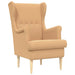 Fauteuil Beige Bouclé