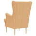 Fauteuil Beige Bouclé