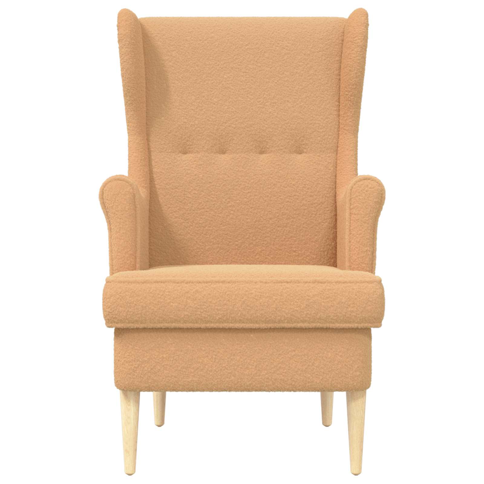 Fauteuil Beige Bouclé