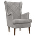 Fauteuil Lichtgrijs Fluweel