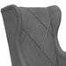 Fauteuil Donkergrijs Fluweel