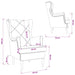 Fauteuil Donkergrijs Fluweel