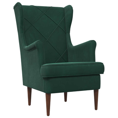 Fauteuil Donkergroen Fluweel