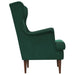 Fauteuil Donkergroen Fluweel