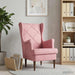 Fauteuil Roze Fluweel