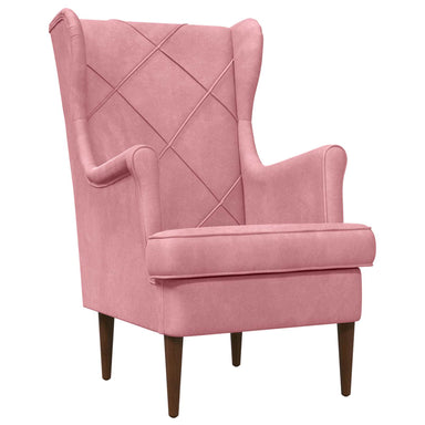Fauteuil Roze Fluweel