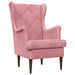 Fauteuil Roze Fluweel