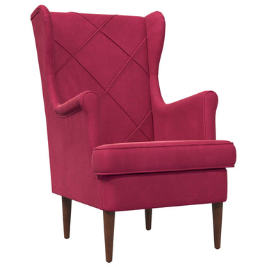 Fauteuil Wijnrood Fluweel