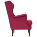 Fauteuil Wijnrood Fluweel