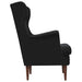 Fauteuil Zwart Fluweel