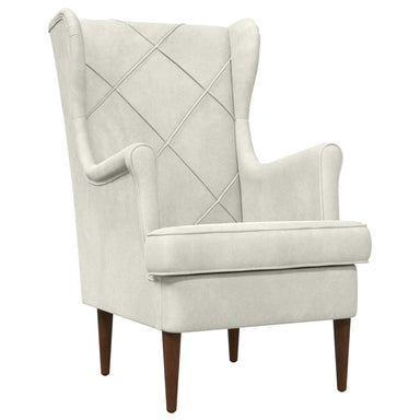 Fauteuil Crèmekleurig Fluweel