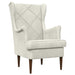 Fauteuil Crèmekleurig Fluweel