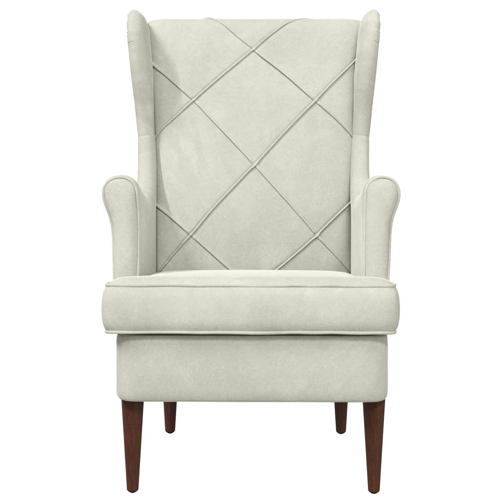 Fauteuil Crèmekleurig Fluweel
