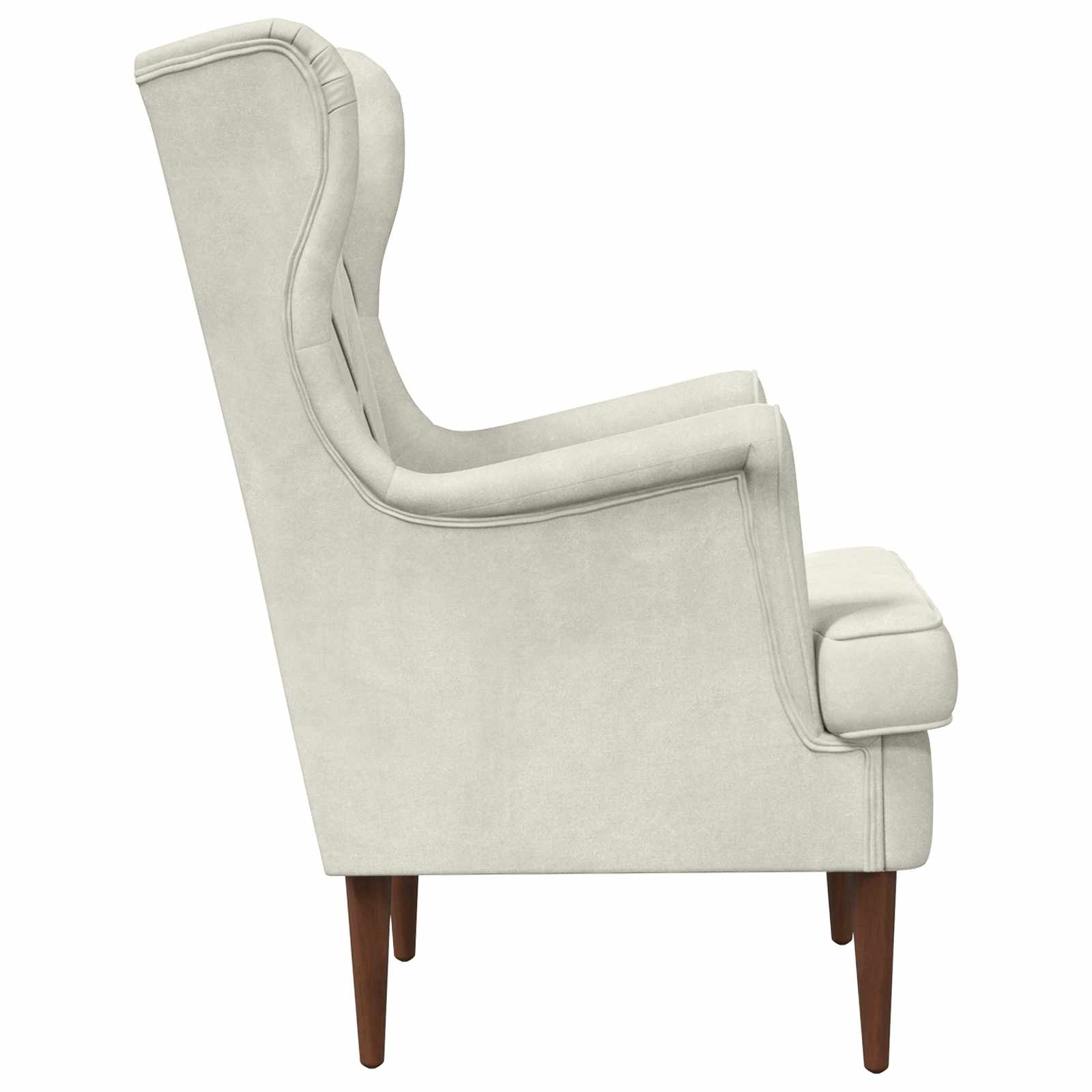 Fauteuil Crèmekleurig Fluweel