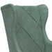 Fauteuil Zeegroen Fluweel
