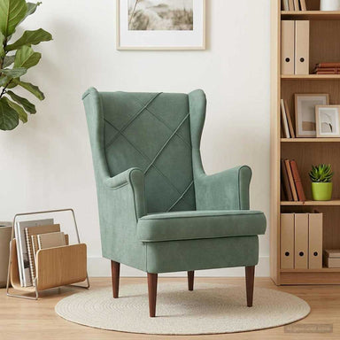 Fauteuil Zeegroen Fluweel