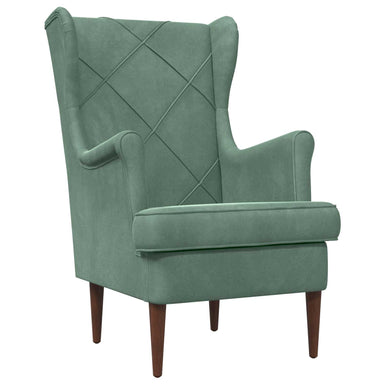 Fauteuil Zeegroen Fluweel