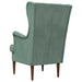 Fauteuil Zeegroen Fluweel