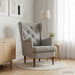 Fauteuil Lichtgrijs Fluweel