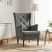 Fauteuil Donkergrijs Fluweel