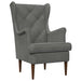 Fauteuil Donkergrijs Fluweel