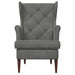 Fauteuil Donkergrijs Fluweel
