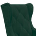 Fauteuil Donkergroen Fluweel