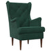 Fauteuil Donkergroen Fluweel