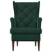 Fauteuil Donkergroen Fluweel
