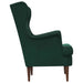 Fauteuil Donkergroen Fluweel