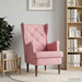 Fauteuil Roze Fluweel