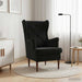 Fauteuil Zwart Fluweel