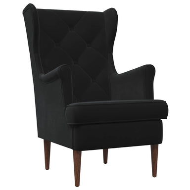 Fauteuil Zwart Fluweel