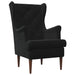 Fauteuil Zwart Fluweel