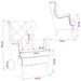 Fauteuil Zwart Fluweel