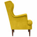Fauteuil Geel Fluweel