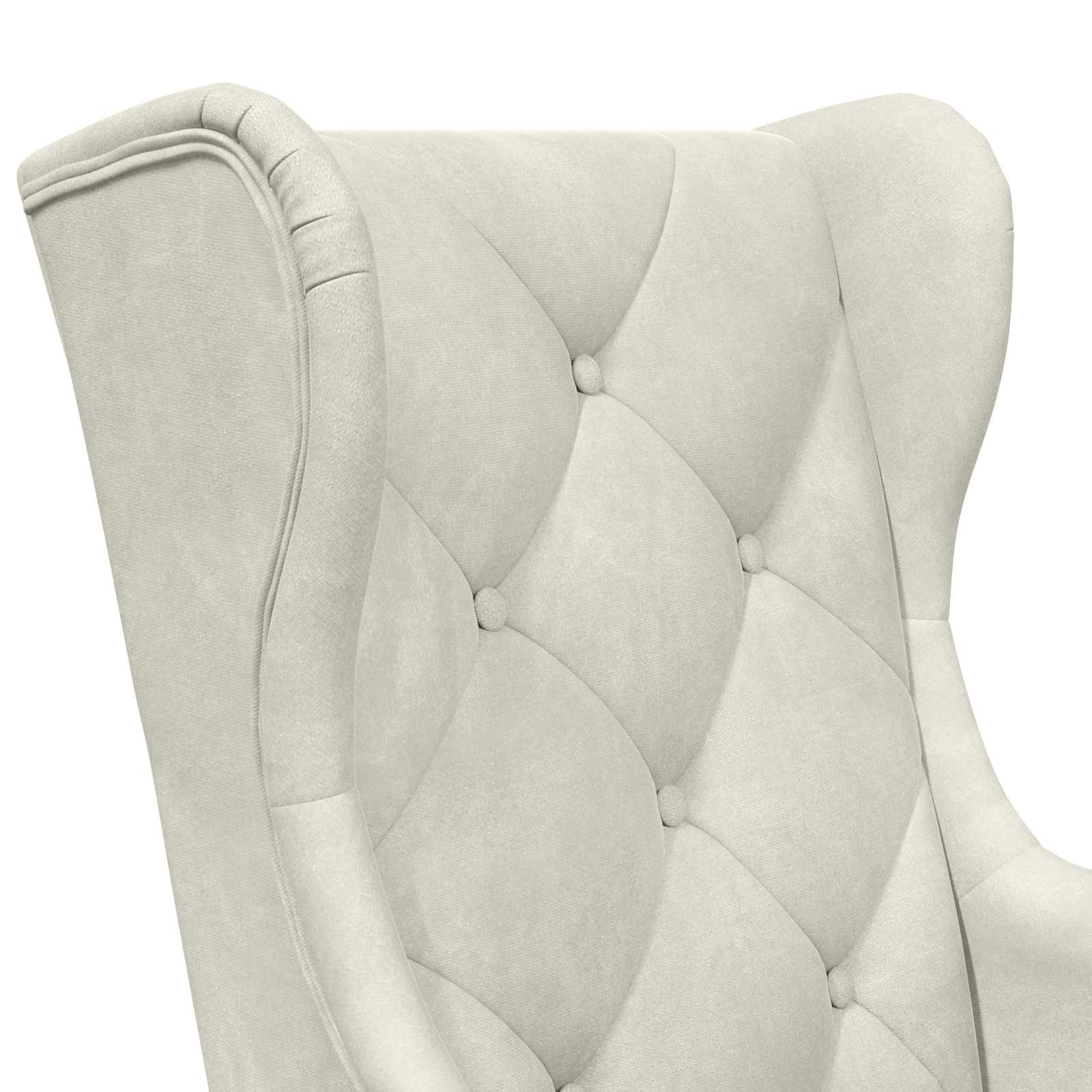 Fauteuil Crèmekleurig Fluweel