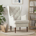 Fauteuil Crèmekleurig Fluweel