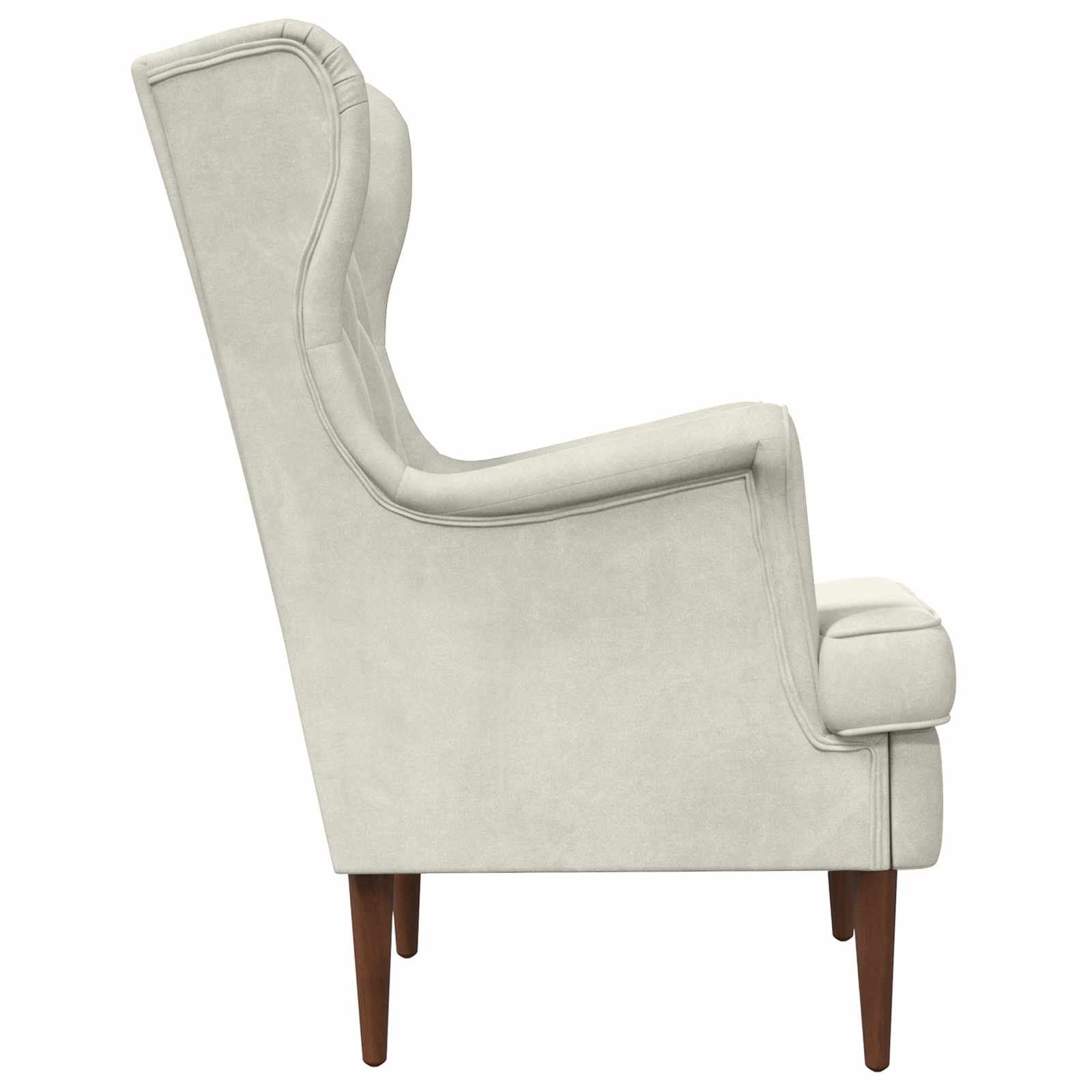 Fauteuil Crèmekleurig Fluweel