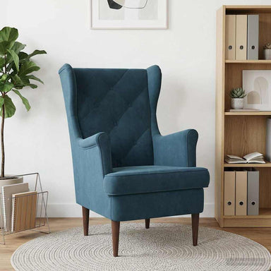 Fauteuil Blauw Fluweel