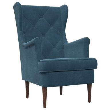 Fauteuil Blauw Fluweel